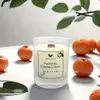 180 g Handmade sójová sviečka s dreveným knôtom "Mandarínka & Santalové drevo"