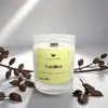 180 g Handmade sójová sviečka s dreveným knôtom "Vanilka"
