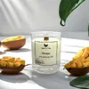 180 g Handmade sójová sviečka s dreveným knôtom "Mango"