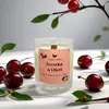 180 g Handmade sójová sviečka s dreveným knôtom "Slivka & Višňa"