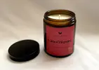 180 g Handmade sójová sviečka s dreveným knôtom "Vianočný punč"