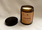 180 g Handmade sójová sviečka s dreveným knôtom "Perníček"