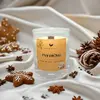 180 g Handmade sójová sviečka s dreveným knôtom "Perníček"