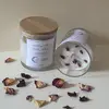 125 g Ručne vyrobená sójová sviečka "Malina & vanilka"
