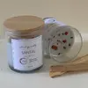 125 g Ručne vyrobená sójová sviečka "Santalové drevo"