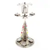 Vianočný stojan na sviečky "Anjelské zvonenie" | Retro Silver