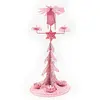 Vianočný stojan na sviečky "Anjelské zvonenie Smalt" | Ružová