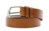 Pánsky kožený hladký opasok | Veľkosť: 85 cm | Hnedá