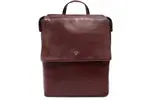 Kvalitný dámsky kožený mestský batoh značky Arwel "Model 3" | Tmavočervená