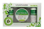 3-dielne Darčekové balenie prírodnej kozmetiky VivaPharm TEA TREE OIL (vlasy)