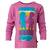 TASJA 210- dievčenské tričko s dlhým rukávom fialové veľkosť 116-152