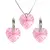 Swarovski set v tvare srdca