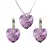 Swarovski set v tvare srdca