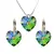 Swarovski set v tvare srdca