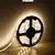Biely vodeodolny LED pás s diaľkovým ovládaním SMD3528 5 metrov (teplá biela)