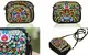 Crossbody kabelka s tromi vreckami orientálna