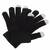 Dotykové zimné rukavičky - klasické čierne
