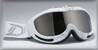 Lyžiarske okuliare Deneriaz Eclipse (biela-strieborná/strieborné sklá)