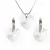 Swarovski set v tvare srdca