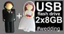 Originálny 16 GB USB flash disk Ženícha a nevesty (2 x 8 GB)