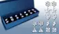 7-dielny set náušníc s kryštálmi Cubic Zirconia - sada č. 3