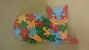 Drevené puzzle Mačka