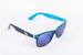 Slnečné okuliare Kašmír Wayfarer (modré, zrkadlové sklíčka)