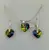 3-dielna Postriebrená srdiečková súprava od Swarovski Crystallized Elements