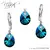 Strieborná súprava s kryštálmi Swarovski® Mini Pear