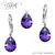 Strieborná súprava s kryštálmi Swarovski® Mini Pear