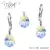 Strieborná súprava s kryštálmi Swarovski® Mini Pear