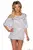 Dámsky top Italia Stripes - White-Grey