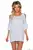 Dámsky top Italia Stripes - White-Blue