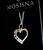 Strieborný náhrdelník aj s retiazkou Heart Crystal
