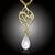 Pozlátený perlový náhrdelník Elfie White Pearl