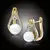 Pozlátené perlové náušnice Venus - White Pearl