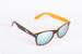 Slnečné okuliare Kašmír Wayfarer (oražové, zrkadlové sklíčka)