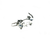 Strieborný prívesok (jašterička – modré zirkóny)