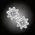 Náušnice Brillance Crystal Flower