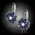 Náušnice Brillance Marquise - Royal Blue