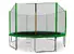 Trampolína Aga SPORT PRO s ochrannou sieťou + rebrík + vrecko na obuv (400 cm / Dark Green)