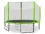 Trampolína Aga SPORT PRO s ochrannou sieťou + rebrík + vrecko na obuv (400 cm / Light Green)