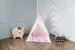 Teepee - Detský indánsky stan s vankúšikmi a podložkou - ružová