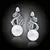 Perlové náušnice Nymfa - White Pearl