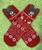 Dámske vianočné ponožky "TMAVOHNEDÝ MACÍK "