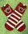 Dámske vianočné ponožky "SOBÍK"
