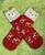 Dámske vianočné ponožky "SVETLOHNEDÝ MACÍK"