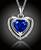 Luxusný náhrdelník „Crystal Blue Heart“