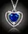 Luxusný náhrdelník „Crystal Blue Heart“