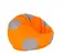 Aga Sedací vak Ball XXXL (siváa oranžová)